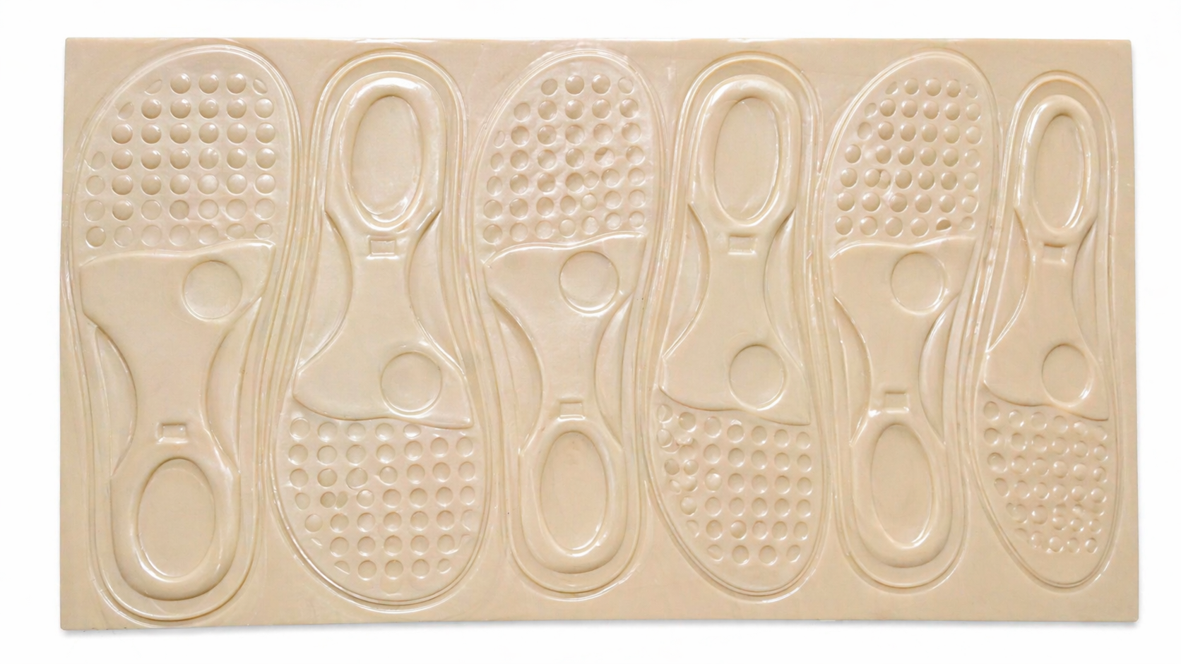 Finished embossed packaging